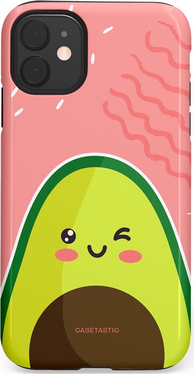 Casetastic Hoesje Geschikt voor Apple iPhone 11 - Stijlvolle Beschermende Duo-layer Case - Avocado Vibes