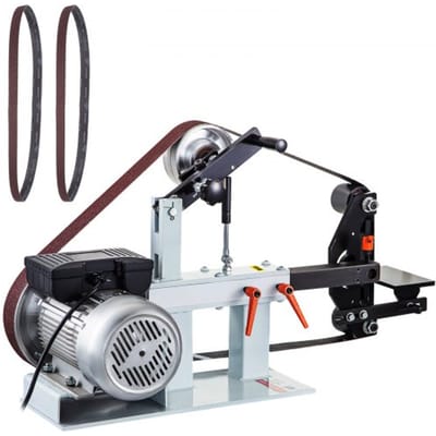 VEVOR Bandschuurmachine 5,08 x 208,28 cm Band- en schijfschuurmachine Combo Band- en schijfschuurmachine, 2800 tpm Band- en schijfschuurmachine, PH 427 x 30,5 cm Rubberen contactschijfstandaard Band- en schijfschuurmachine