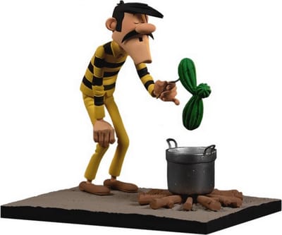 Lucky luke - Verzamel beeld - Averell die een cactus eet - 17 cm - Fariboles productions