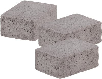 Fancy Flames BBQ Schoonmaak Steen - 3x - voor barbecue - BBQ reinigingsblok - 10 x 7 x 4 cm