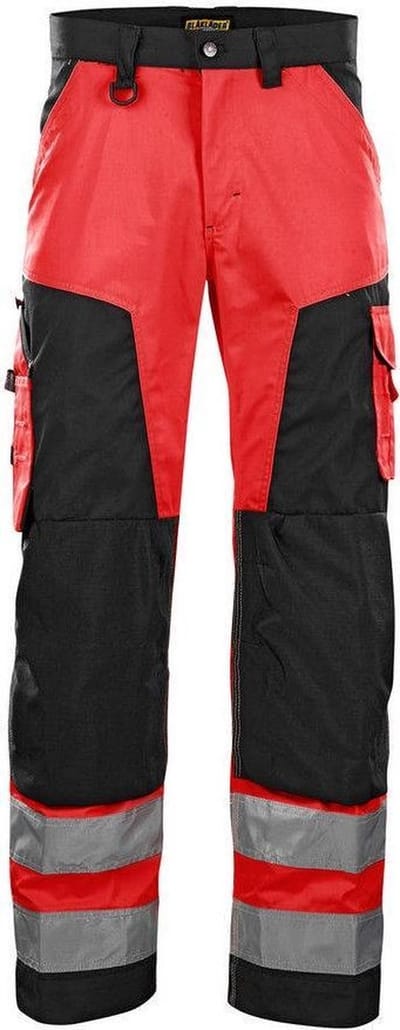 Blaklader Werkbroek High Vis zonder spijkerzakken 1566-1811 - High Vis Rood/Zwart - C46