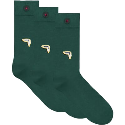 A-DAM  3-pack Casual Socks Melting Clock Ponderosa Pine Größe: 36-40 | Unterhosen Outlet | Unisex