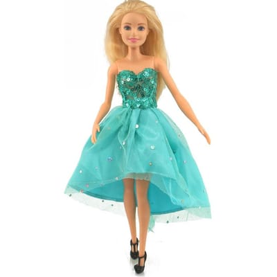 30cm Handgemaakte Poppenkleding Set Mode Pakken Formele Jurken Avondjurken Outfits Poppen Accessoires Kinder Cadeau blue