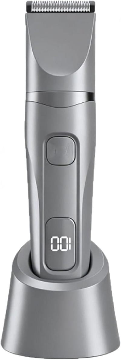 Elektrische Trimmer - Baard Shaver - Persoonlijke Verzorging - Volledig Wasbaar - 167 cm - Grijs