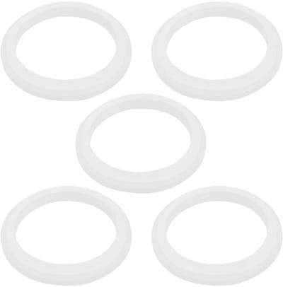 Dailygoods- Rubber Seal A Pakkingen - 5x Rubber Seal - Compatibel met Lay Z/Lazy Spa - Binnendiameter 3,8 cm - Buitendiameter 4,9 cm - Wit Siliconenrubber - Afdichtingen