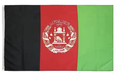 Afghaanse Vlag - Vlag van Afghanistan - Parcham-e Sitara-o-Hilal - 150/90CM - Polyester - WK - Voetbal - Landen - Flag - CHPN