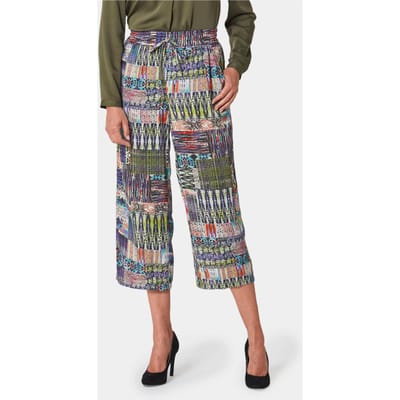 Culotte VERA van pure viscose - meerkleurig / gedess. - Gr. 38 van Goldner Fashion