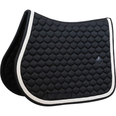 Kentucky Horsewear - Zadeldoek - met gevlochten koord - Zadeldekje - Jumping - Zwart