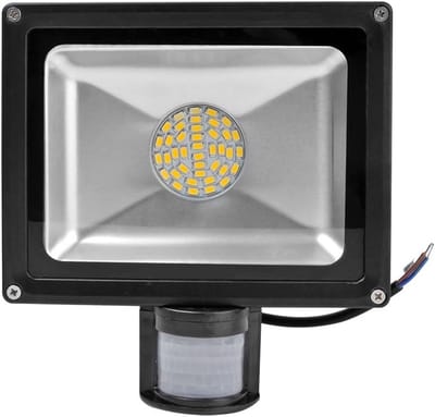 Krachtige 30W LED Spot met Bewegingsmelder - Warm Wit Licht - IP65 Waterdicht Buitenverlichting