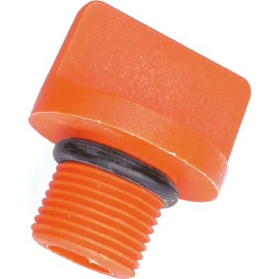 Afsluit/aftapdop gardena pomp oranje