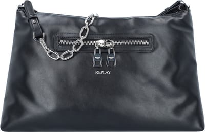 REPLAY Schoudertas Shoulder Bag Black Zwart