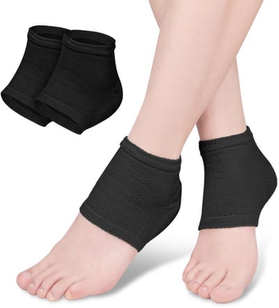 Hielbeschermers - Hielspoor sok -Hiel sokken - Enkelsokken - Comfortabel - Anti blaar – Ademend - Hielspoor - Zwart - LOUZIR