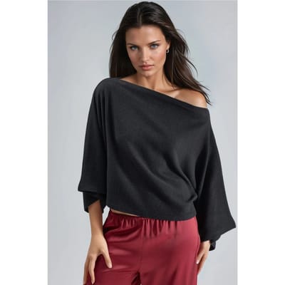 Losse Fit Gebreide Blouse