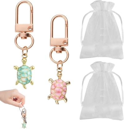 Reisgeschenkset met Geluksschildpad - Ideaal Cadeau voor Avontuurlijke Reizigers - Inclusief Cadeaukaart en Organza Tas