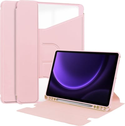 Coverup Tablethoes geschikt voor Samsung Galaxy Tab S10 FE / S9 FE Hoesje - 360° Rotating Folio Book Case met Wake/Sleep - Roze