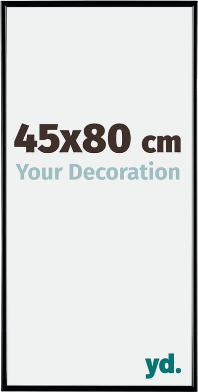 Your Decoration - Fotolijst 45x80 cm - Kunststof - Zwart Hoogglans - Evry