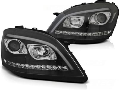 Koplampen met parkeerlicht MERCEDES W164 ML M-KLASSE 05-07 - ZWART