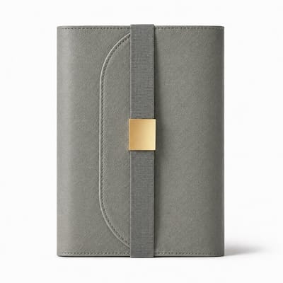 VHV - Notitieboek - Schrijfboek 14,5 x 21,2 cm - Papier - Grijs voor School en Kantoor