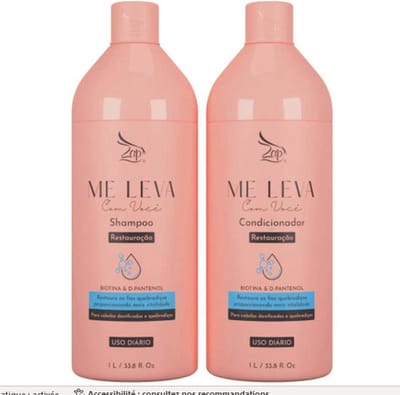 Zap Me Leva Com Você Hydrante Biotine & D-Panthenol 2x1L
