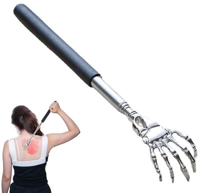 Dailygoods- Rugkrabber Uittrekbaar 58 cm - Telescopische Rugkrabber - Massageapparaat - Draagbaar - Effectieve Massage - 2 Stuks