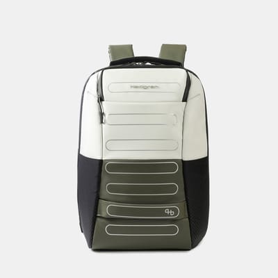 Hedgren Handle L P Rugzak 15,6 inch met 2 compartimenten en RFID-bescherming – Groot – Grey/Olive