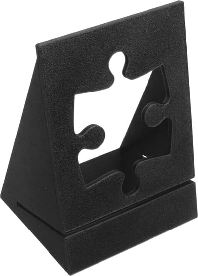 Puzzel Deksel Standaard - Display Houder - Puzzel Presentatie - Krasbestendige PLA - 13.5 x 10 cm - Zwart