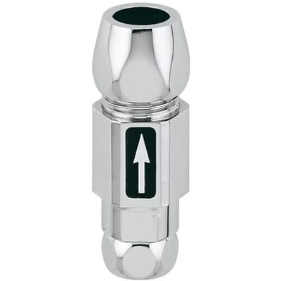 GROHE terugstroombeveiliging EGGAFIX 41270 DN10 3/8\"x10mm voor hoekventielen chroom, 41270000