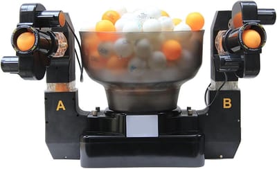 Tafeltennis Trainingsautomaat - Pingpong Robot - Tafeltennis Training - 36 Spin Effecten - 40x36x31 cm - Zwart