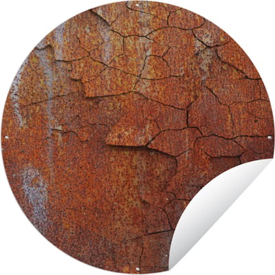 Tuincirkel IJzer - Roest - Industrieel - 60x60 cm - Ronde Tuinposter - Buiten