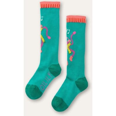 Oilily Merengue - Kniekousen - Meisjes - Katoen Met Stretch - Groen - 23-25
