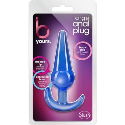 Blush B Yours Large anaalplug - Blauw - 12.3 cm