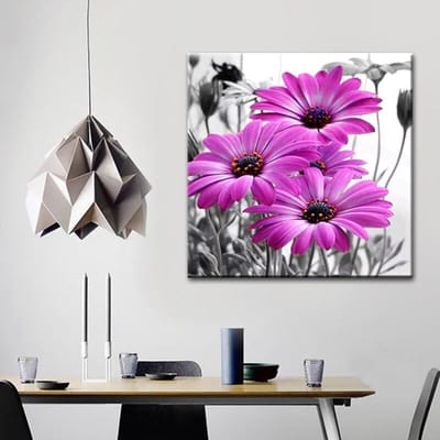 DIY 5D volledige ronde diamanten borduurwerk bloemen diamant schilderij kruissteek 30x30CM purple