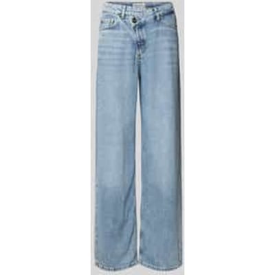 wide fit jeans met linnen model 'FIA'
