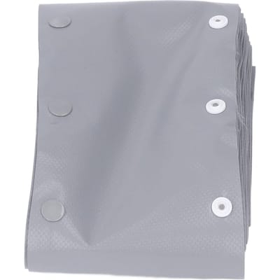 Kabelkous Drukknop Draadkous Snoerbeschermer Vlamvertragend PVC voor Management 10m gray