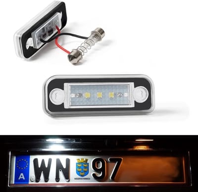 LED Kentekenplaatverlichting - Kentekenlampen Xenon - Auto Verlichting - CANBUS Foutmelding Vrij - 12 Volt - Wit