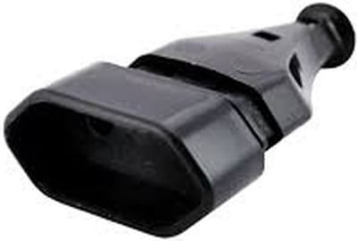 GN-11 draagbare platte contactdoos zwart