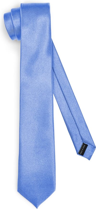 Ladeheid Smal Stropdas - Stropdassen voor heren - Lengte: 150 cm, Breedte: 7 cm - Blauw - LA-EA-TMS-7