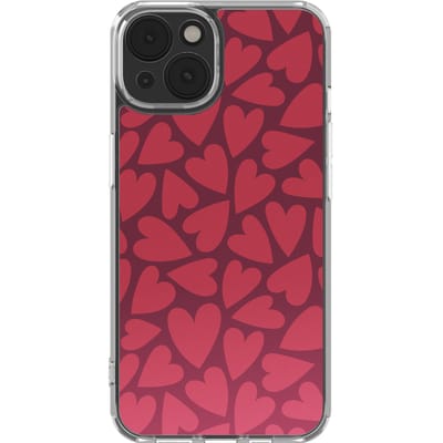 imoshion Hoesje - Geschikt voor Apple iPhone 14 - Design hoesje - Hearty Coral Dust