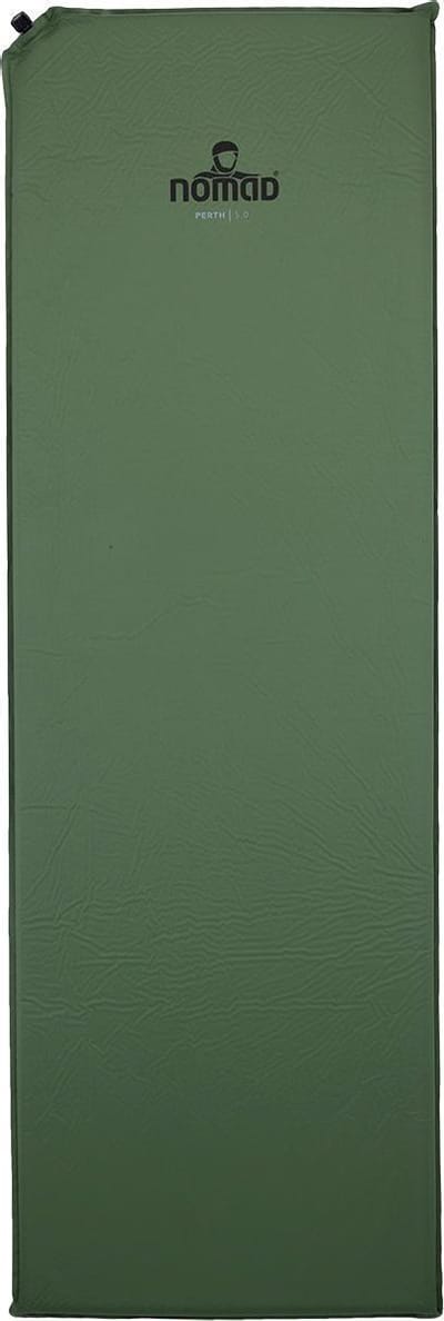 NOMAD® Perth 5.0 Slaapmat Zelfopblazend | 198 x 63 | 5 cm dikte | Groen | Comfortabel Kamperen | Incl Hoes