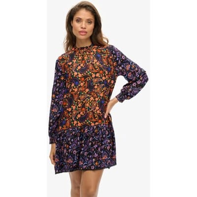 Superdry Mini-jurk met Hoge Halslijn Multi Grootte: 40