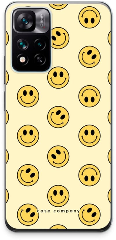 Case Company® - Hoesje geschikt voor Xiaomi 11i hoesje - Smiley N°2 - Soft Cover Telefoonhoesje - Bescherming aan alle Kanten en Schermrand