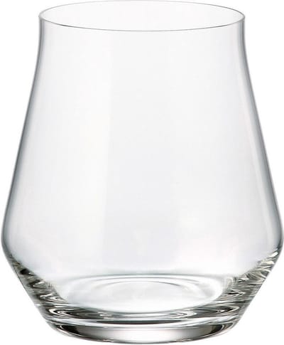 Elegante wijnglazen zonder steel Alca - BOHEMIA KRISTAL- ook te gebruiken als waterglas of whisky glas - set 6 stuks