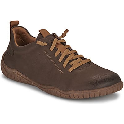 Josef Seibel - WALLACE 04 - Vrije tijdsschoenenHeren veterschoenHeren sneakersCasualBarefoot - Kleur: Cognac - Maat: 41