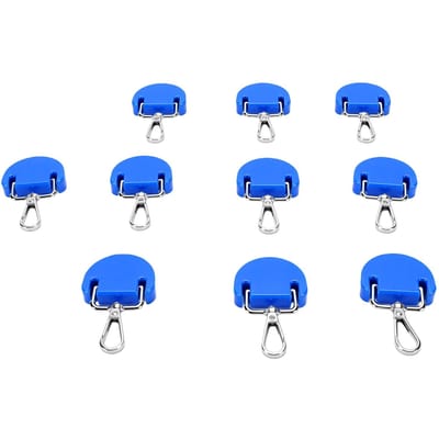 10 PCS Clip Kayak Équipement Sports Nautiques Bleu Rotation 360 degrés Léger Boucle Pratique Clip Planche à Pagaie