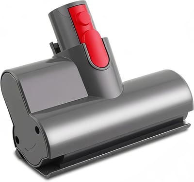 Onderdelen voor stofzuigers - Diepteborstel Mini Power Tool - Compatibel met Dyson V7 V8 V10 V11 V15 draadloze stofzuigers - Reinigt gemakkelijk matrassen, banken en auto-interieurs grondig - Grijs
