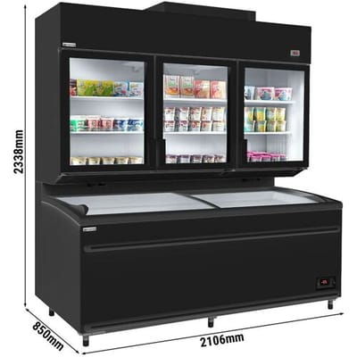 GGM Gastro Wandkühl-/tiefkühlregal - 2100mm - mit 6 Ablagen