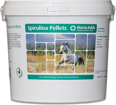 Spirulina pellets 3 kg - Horse Adds Paardensupplementen