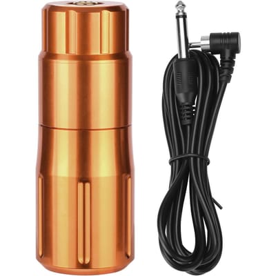 ATOMUS Aluminium Rotary Tattoo Pen Korte Penstyle Tattoo Machine Shader Liner Motorvermogen oranje