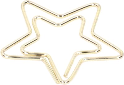 Schattige 100-delige set metalen gouden paperclips voor kantoor, school en thuisorganisatie met bookmarks en desk organizers