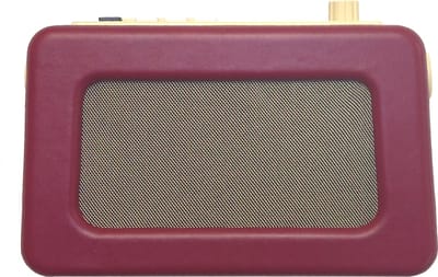 OER Dementie Radio (DAB+/FM/Bluetooth) - Retro Radio voor Ouderen met Dementie - Werkt op Stroom & Accu - Traditionele Volume Draaiknop - 3 Geheugenknoppen voor Radiozenders - Verborgen Instellingen Menu - Stijlvol Bordeaux Rood
